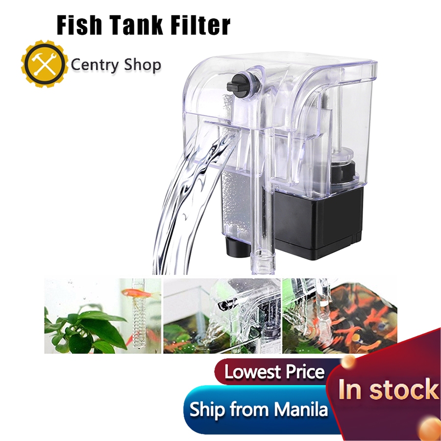 Aquarium Hang On Filter Waterfall Suspension Oxygen Pump Hanging