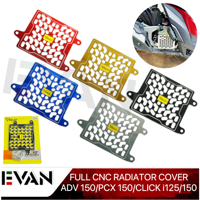 Evan Ph Full Cnc Radiator Cover For Honda Adv Pcx Click I