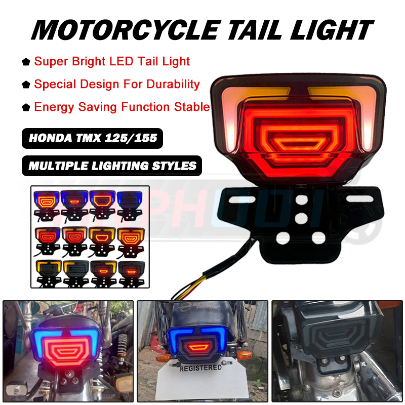 Motorcycle Tail Light LED Running Light For HONDA TMX 155 125 RUSI