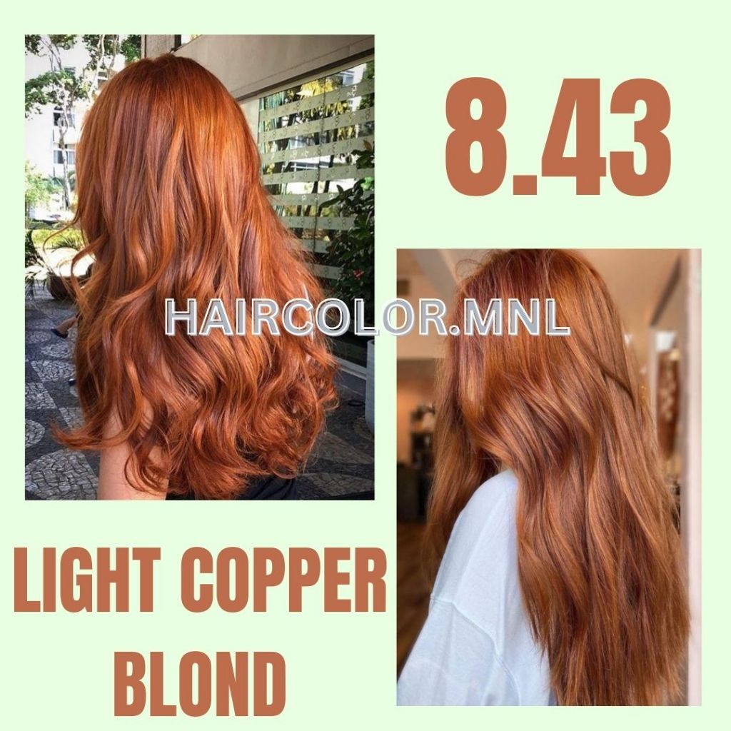 BREMOD 8 43 LIGHT COPPE BLONDE HAIR COLOR SET WITH OXIDIZER 100ML