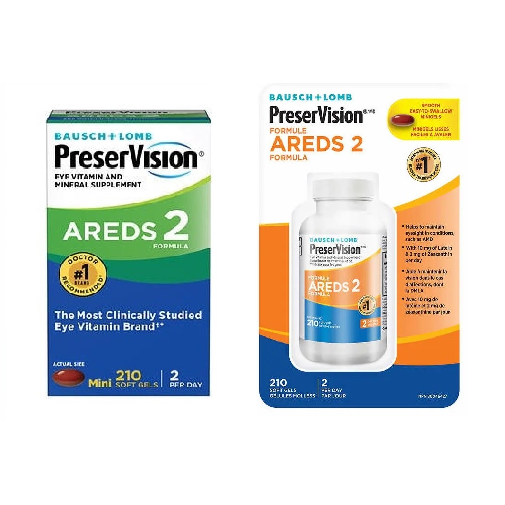 Bausch Lomb PreserVision AREDS 2 Formula 210 Softgels Shopee