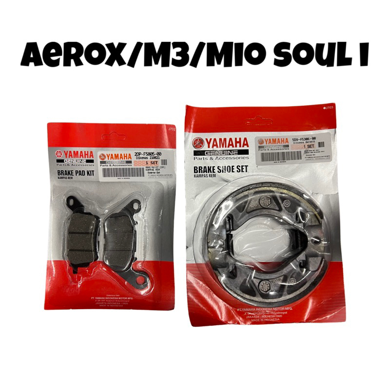 Yamaha Brake Pad Brake Shoe Set For Mio Sporty Mio Soulty Shopee