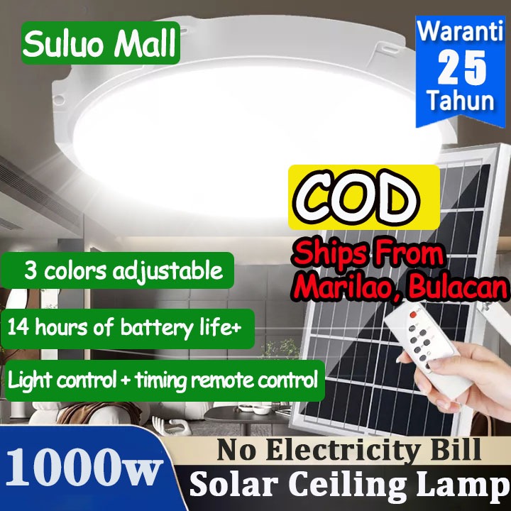 W Solar Light Indoor Ceiling Light Led Pendant Light Solar Outdoor