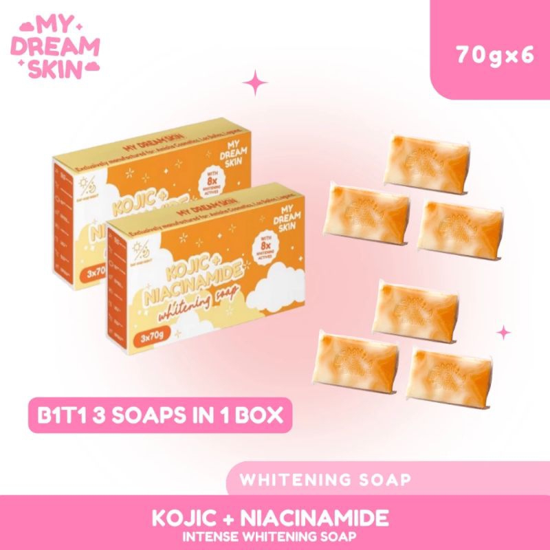 B T Kojic Niacinamide Cica Gluta Oatmeal Soaps Soaps In A Box