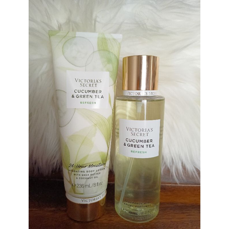 Authentic Victoria S Secret Cucumber Green Tea Set 250ML Shopee