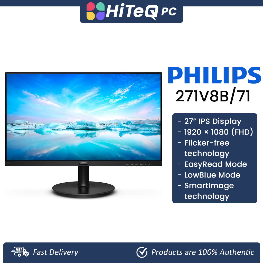 Hiteqpc Philips V Led Ips Ms Hz Fhd Vga Hdmi Vesa Wide