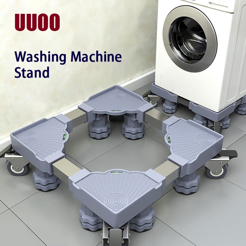 Uuoo Foot Wheel Adjustable Refrigerator Stand With Wheel Twin Tub