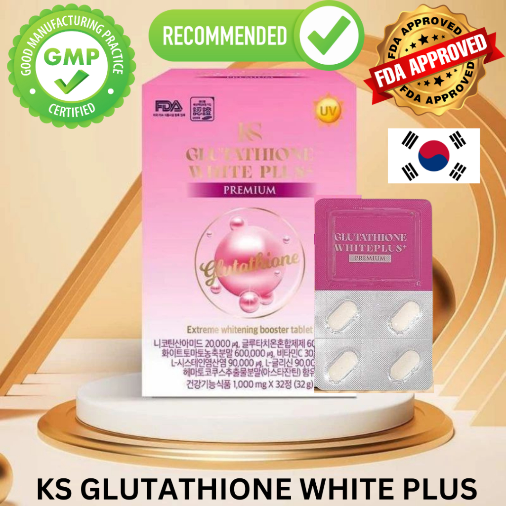 Authentic Ks Glutathione White Plus For Skin Whitening And Brightening