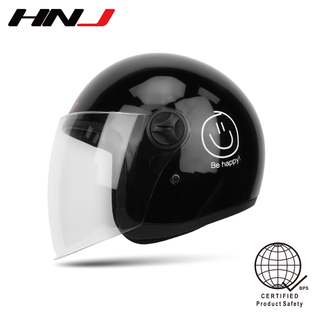 Hnj Open Half Face Helmet Motorcycle Dual Visor For Men And Women