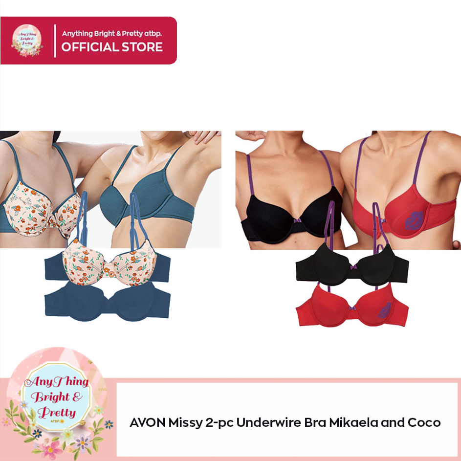 AVON Missy 2 Pc Underwire Bra Micaela And Coco Shopee Philippines