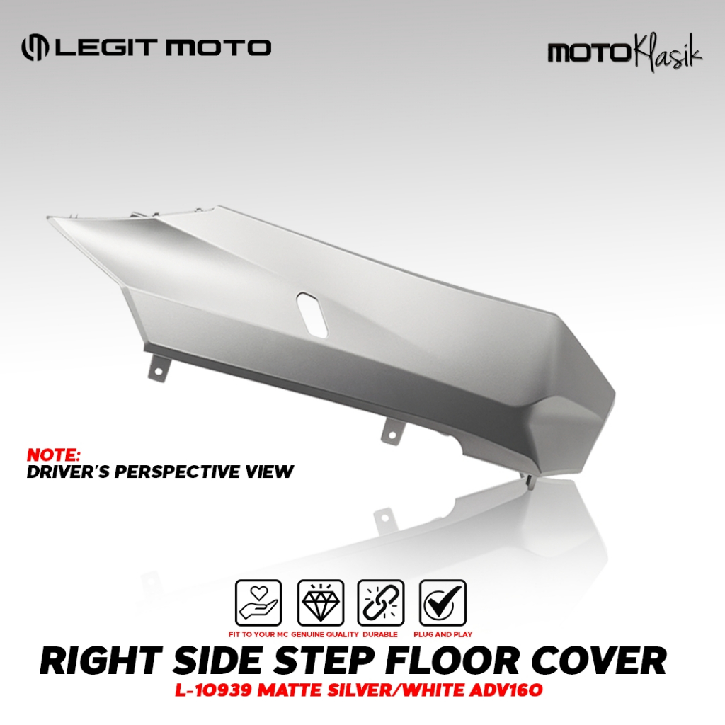 Legitmoto Genuine Honda Adv Side Step Floor Cover Matte Silver