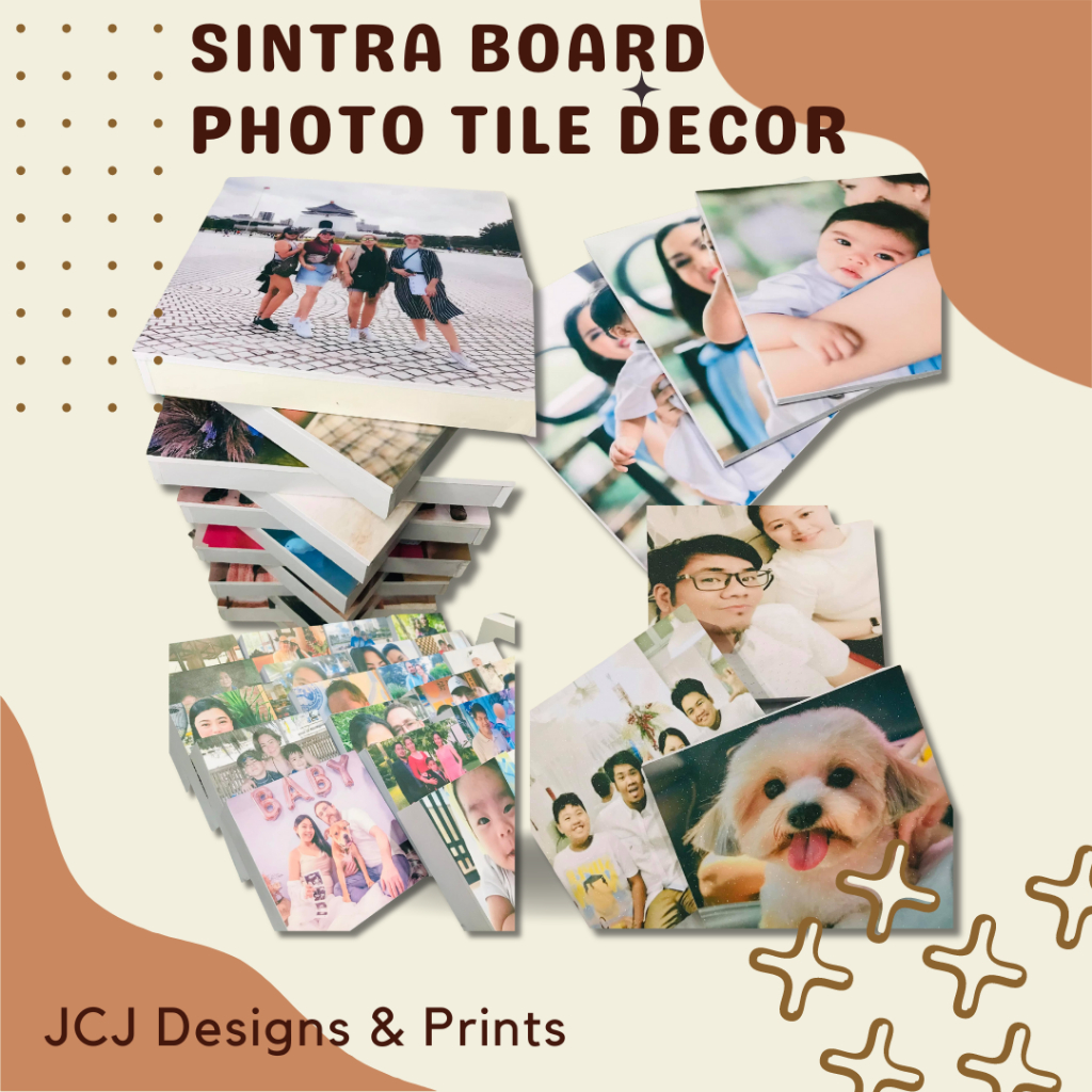 JCJ DESIGNS AND PRINTS Personalized Customized Photo Tile Wall Decor