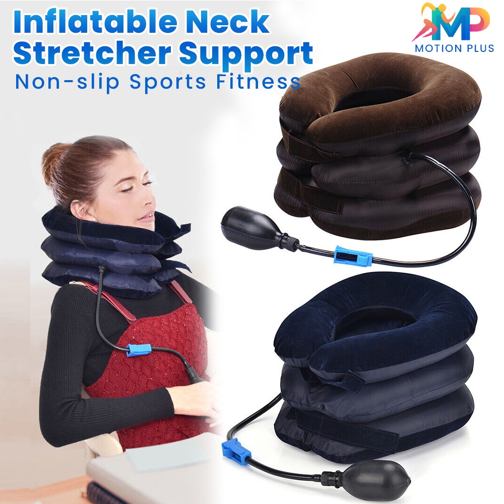 Inflatable Neck Stretcher Support 3 Tubes Air Cervical Traction Pain