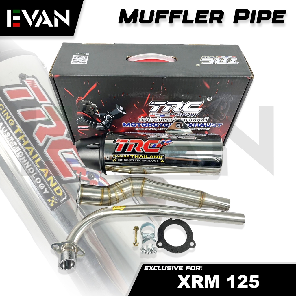 Evan Ph Trc Muffler Pipe Stainless For Honda Xrm Rs Shopee