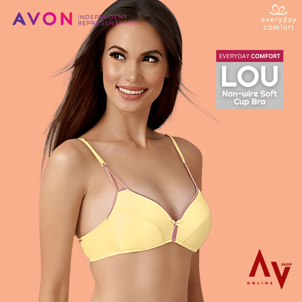 Avon Lou Non Wire Soft Cup Everyday Comfort Bra Ica Jaz Pat Kat