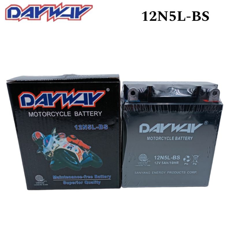 ORIGINAL MOTORCYCLE DAYWAY BATTERY 2 5 3L 4L 5L 6 5L 7L Shopee