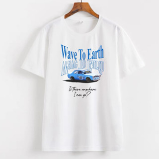 WAVE TO EARTH Graphic Fashion T Shirt For Men Unisex Tee Oversized