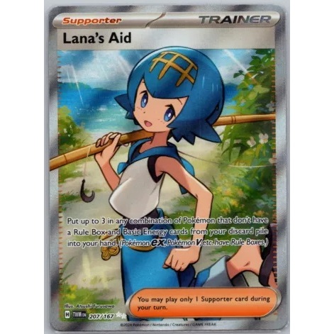 Pokemon TCG Lana S Aid Twilight Masquerade Special Illustration Rare