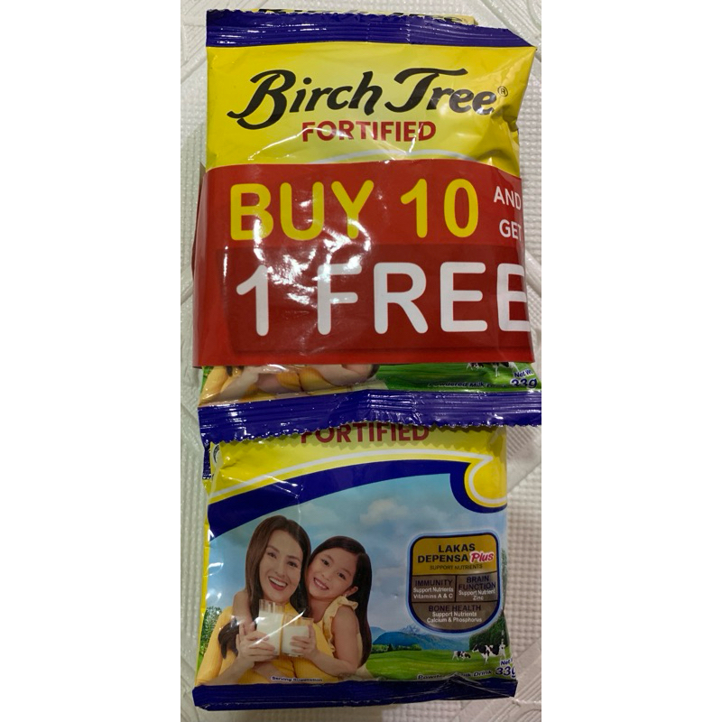 Birch Tree Fortified Milk G Sachet Shopee Philippines