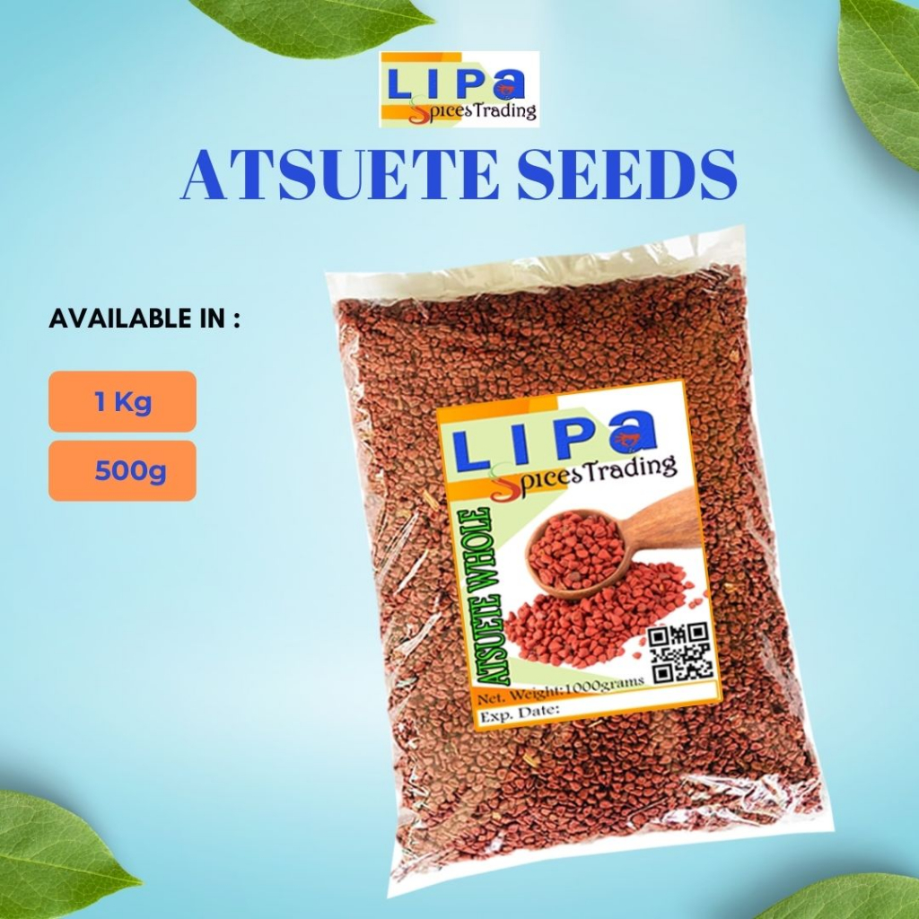 Lipa Spices Trading Atsuete Annatto Seeds 1 Kilogram 500 Grams