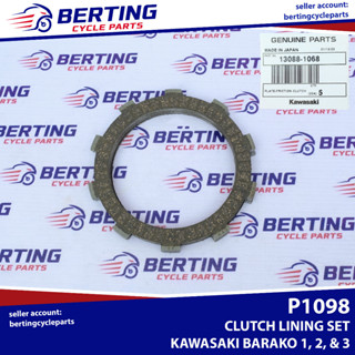 Clutch Lining Set Pcs Kawasaki Barako Genuine