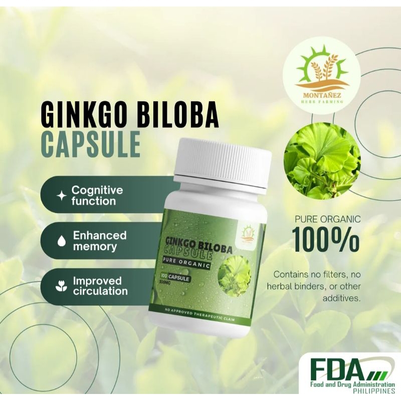 Authentic Ginkgo Biloba Capsule Capsule Shopee Philippines