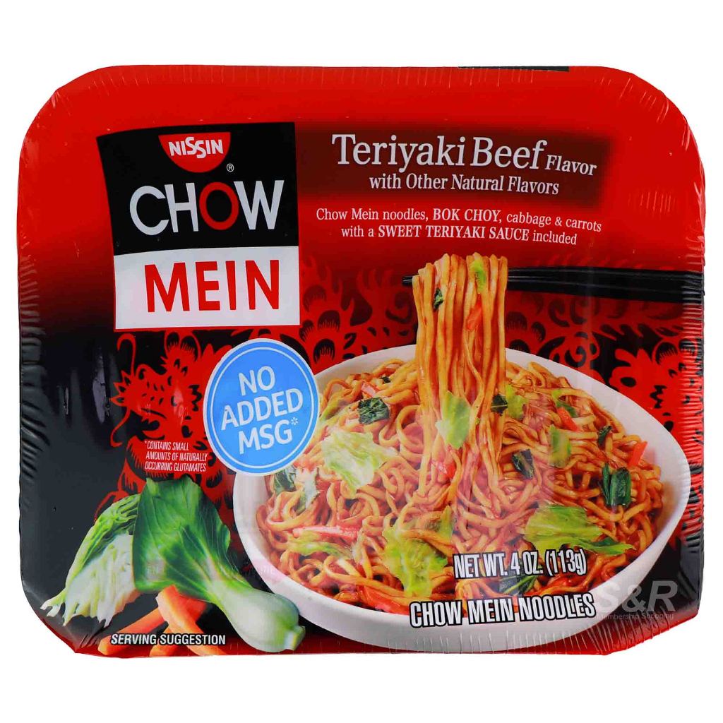 Nissin Chow Mein Teriyaki Beef Flavor Noodles G Shopee Philippines