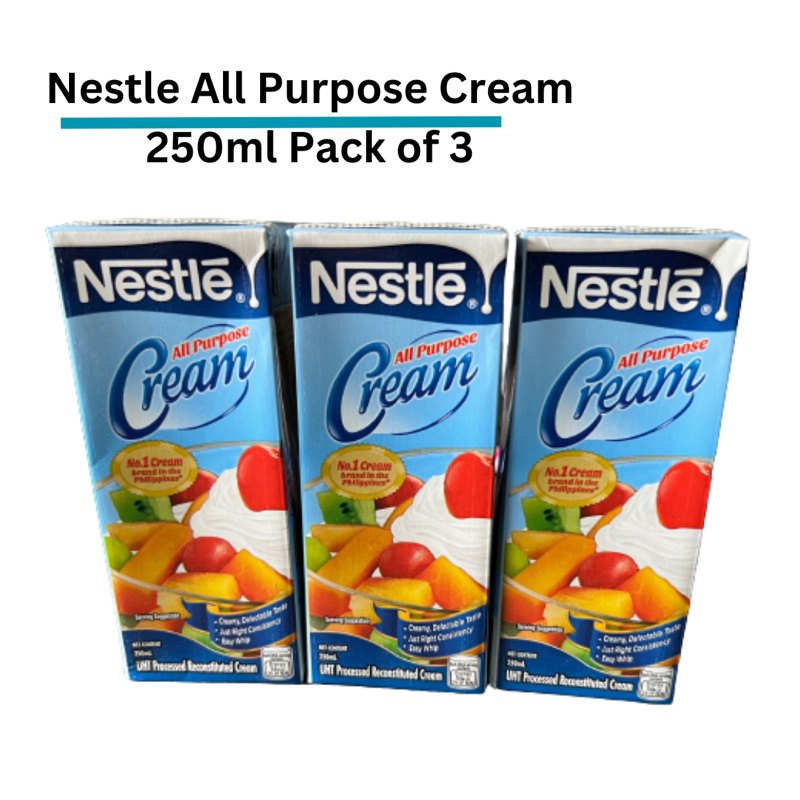 BUNDLE OF 3 Pcs NESTLE All Purpose Cream 250 Ml Shopee Philippines