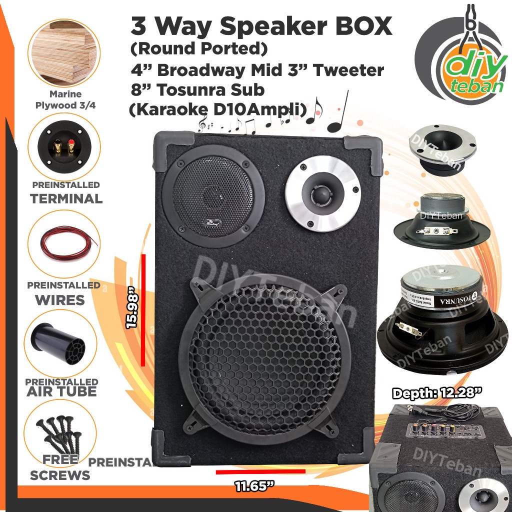 Karaoke System Speaker Set Bluetooth Inches Subwoofer D Tosunra With