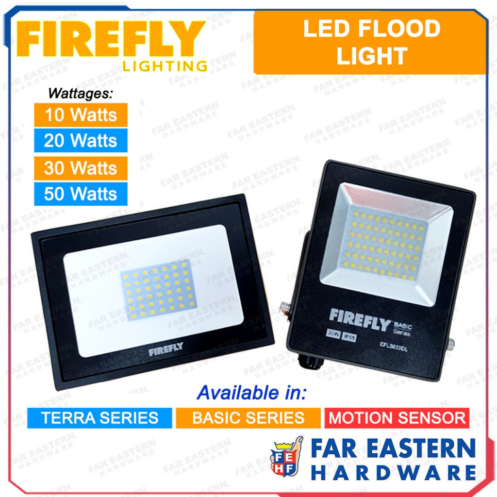 FIREFLY LED Floodlight 10W 20W 30W 50W Daylight Flood Light Basic