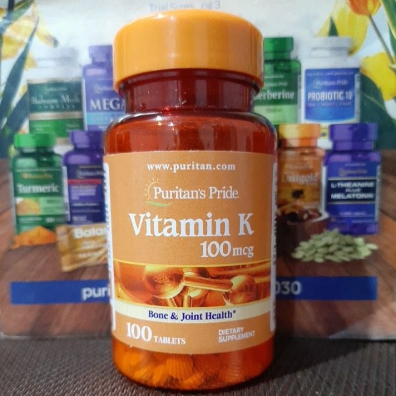 Vitamin K 100 Mcg 100 Tablets Phytonadione Puritan S Pride Shopee