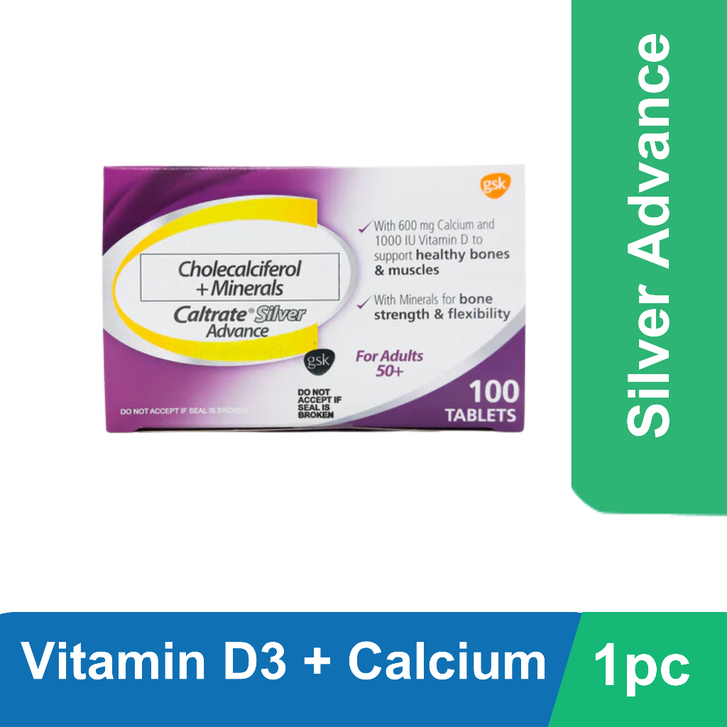 Caltrate Advance Silver Cholecalciferol Vitamin D Calcium Shopee