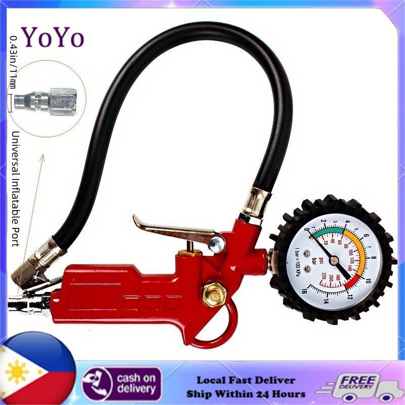 Yo Pc Tire Pressure Gauge Economical Tire Inflator Gun With Pressure