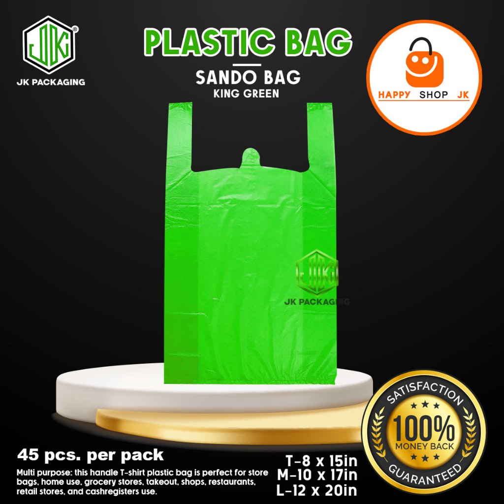 Plastic Sando Bag Green Pcs Per Pack Shopee Philippines