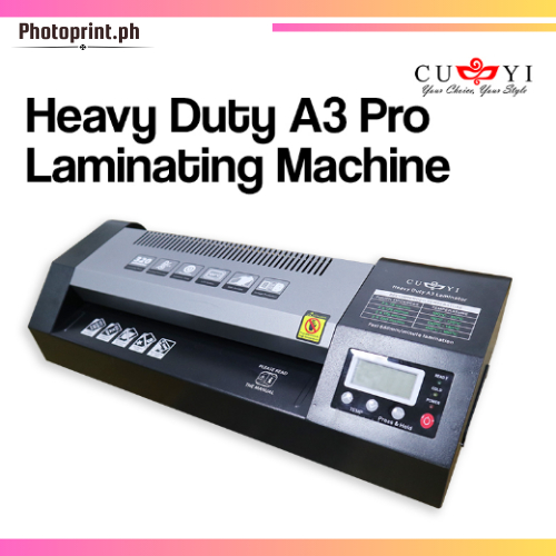 CUYI Laminator HOT COLD REVERSE Function 220V A3 Size Heavy Duty