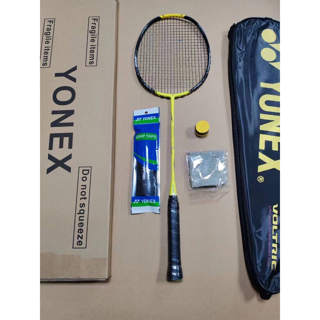 Cod Yonex Full Carbon Fiber Badminton Racket Original Genuine Vtzf