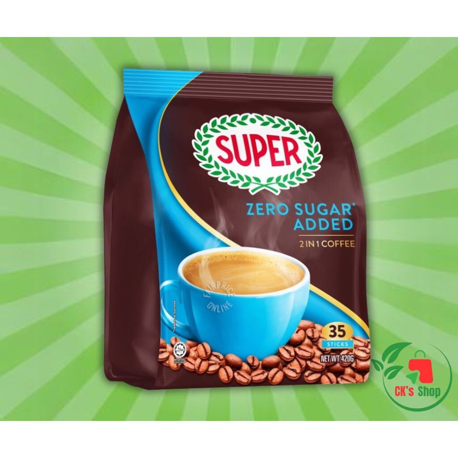 SUPER Rich 3in1 Coffee 30 Sticks And SUPER Zero Sugar Added Instant