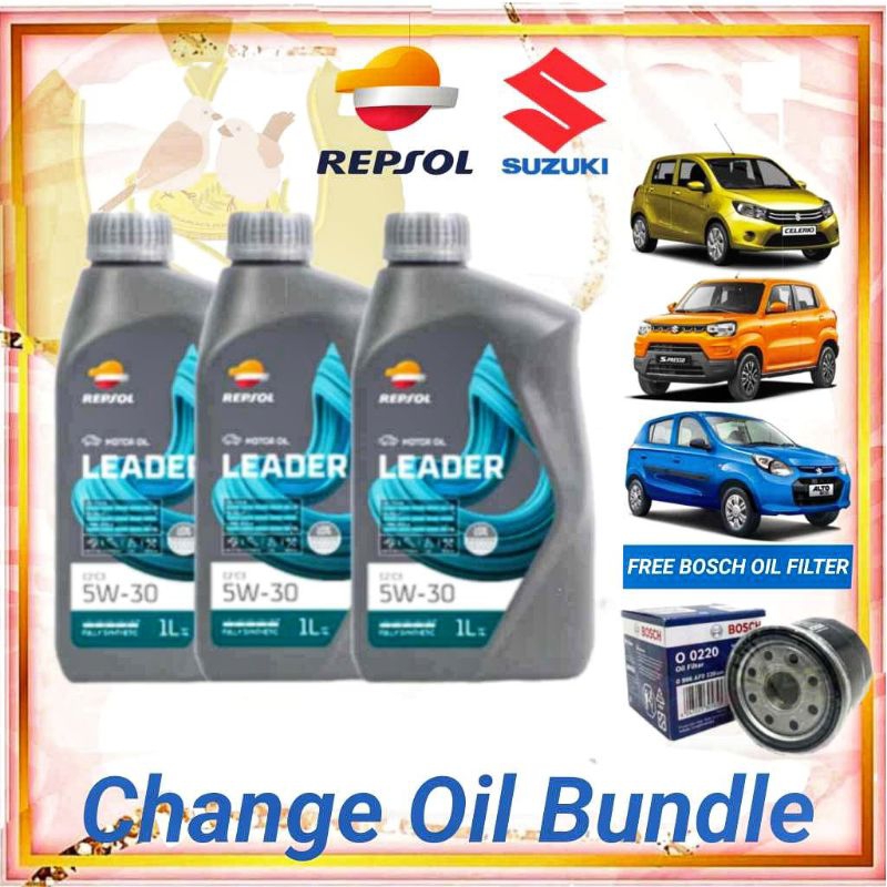 Repsol Engine Oil Change Oil Package For Suzuki Spresso Alto And