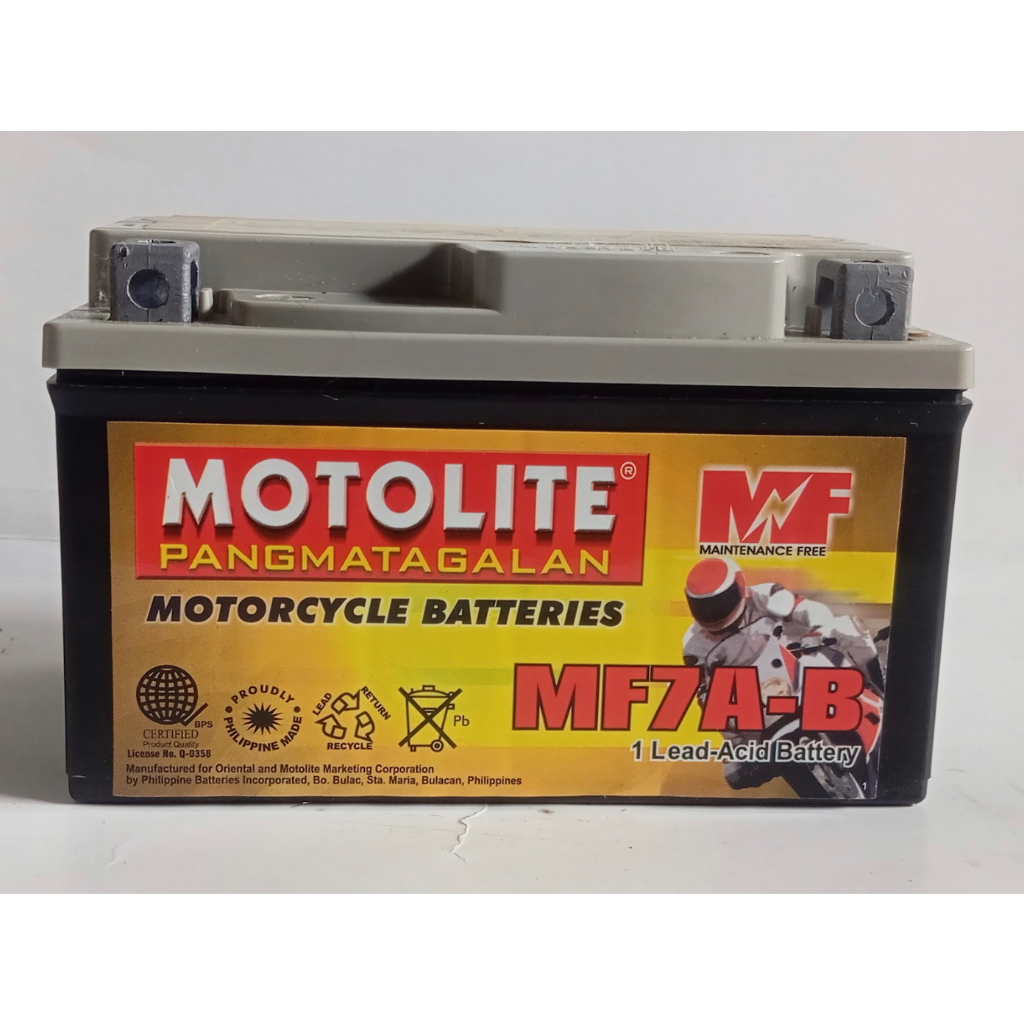 Motolite Motorcycle Batteries Mcb Wet Charge Mf A B Shopee