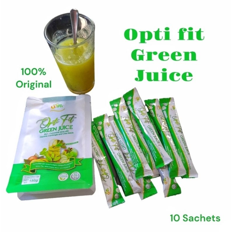 Original Opti Fit Green Juice Sachets X G Shopee Philippines