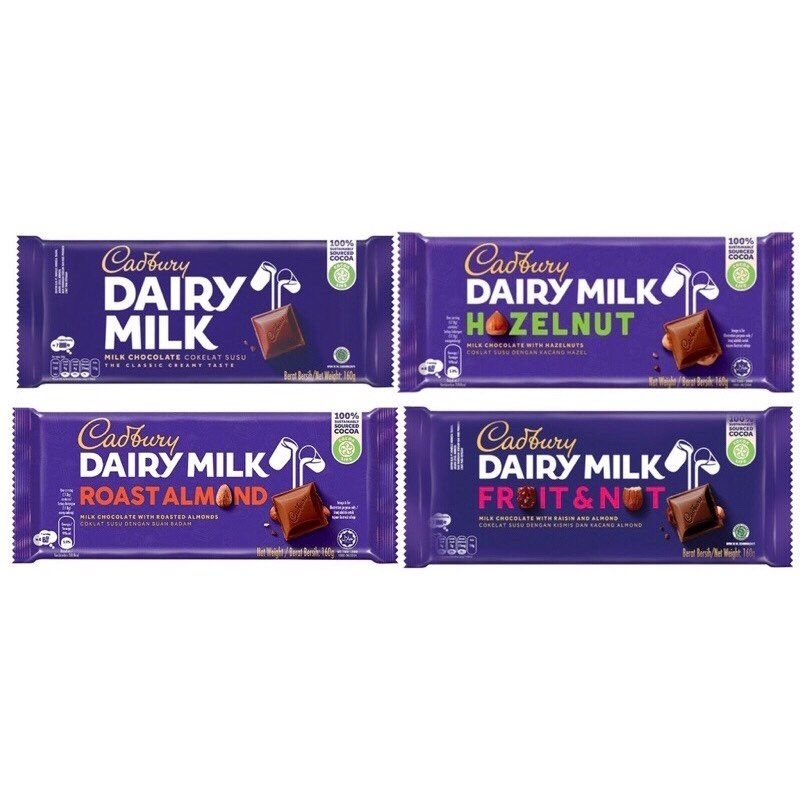 Cadbury Classic Fruit And Nuts Roast Almond Hazelnut Black Forest