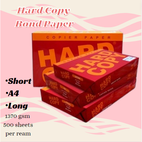 Promo Reams Hard Copy Bond Paper Gsm Copy One Bond Paper