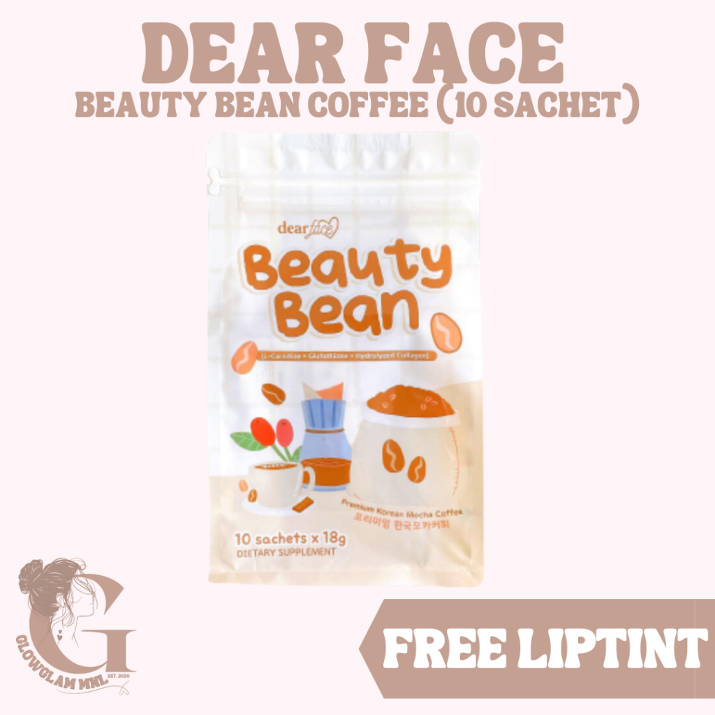 Free Liptint Dear Face Beauty Bean Premium Korean Mocha Coffee