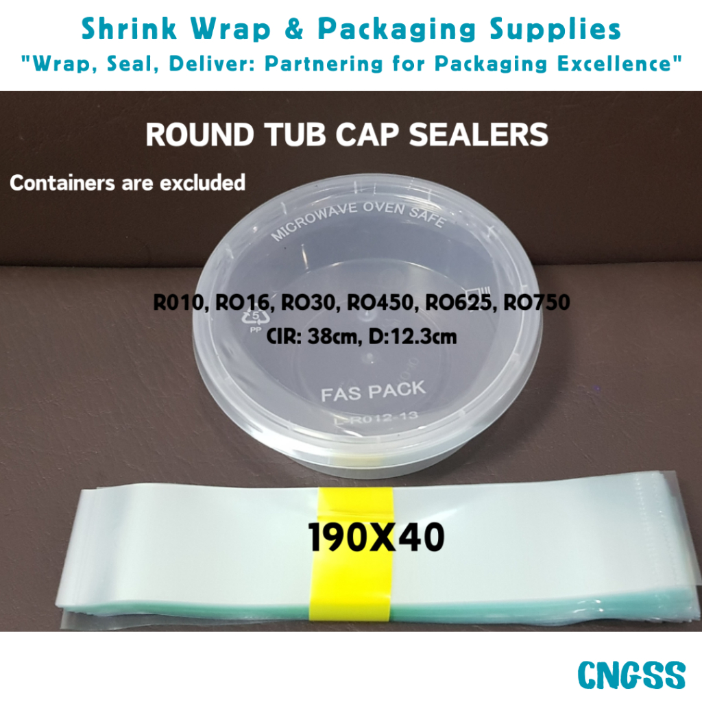 PVC HIGH QUALITY MICROWAVABLE ROUND TUB SEALER Shrinkable Plastic Film