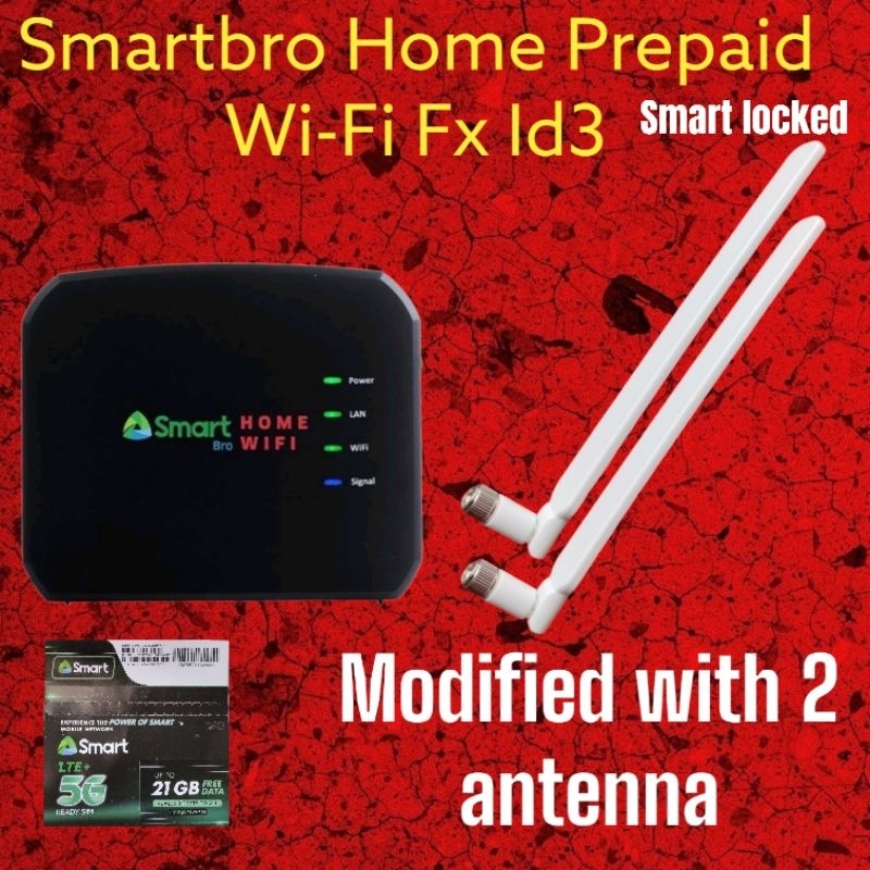 Fx Id3 Smartbro Home Prepaid Wifi Free Smart Sim W W Out Antenna