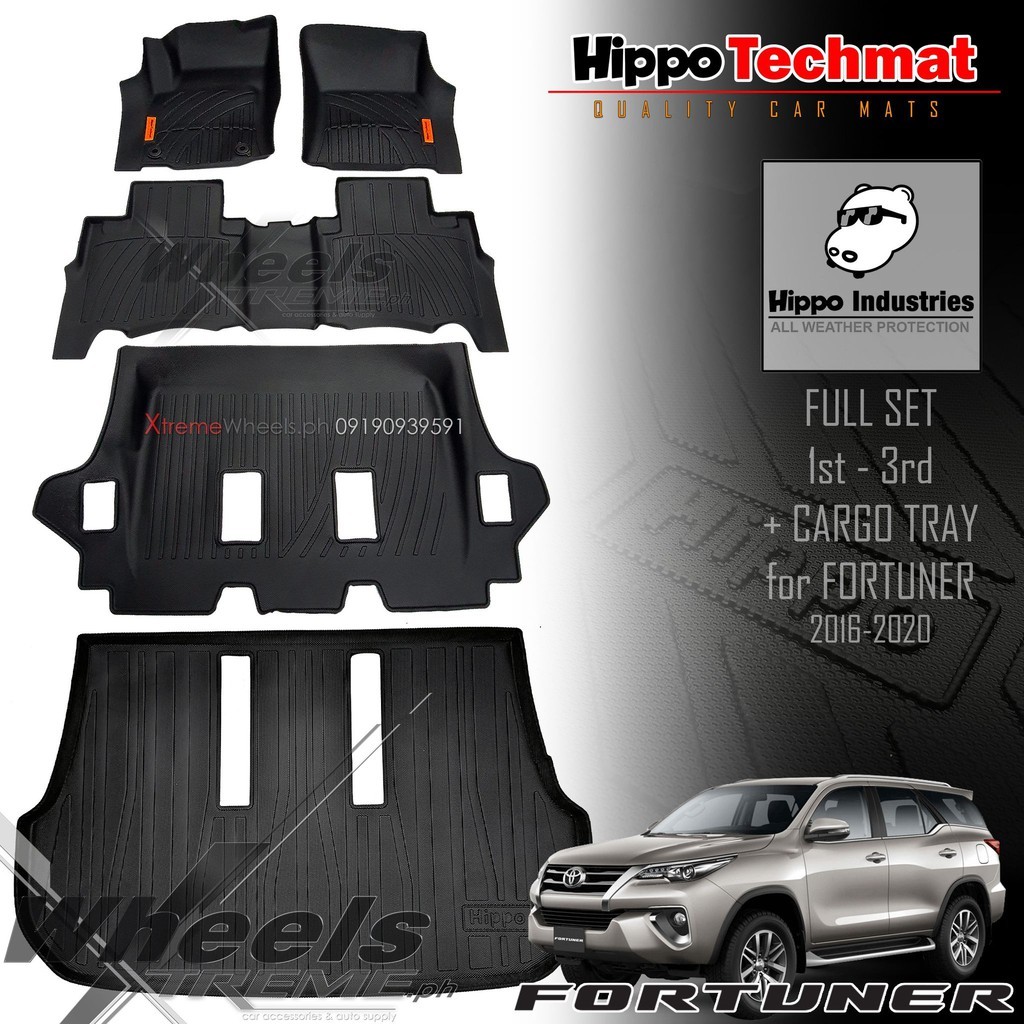 Toyota Fortuner G V Q LTD GRS 2005 2025 Hippo Techmat Brand Deep Dish