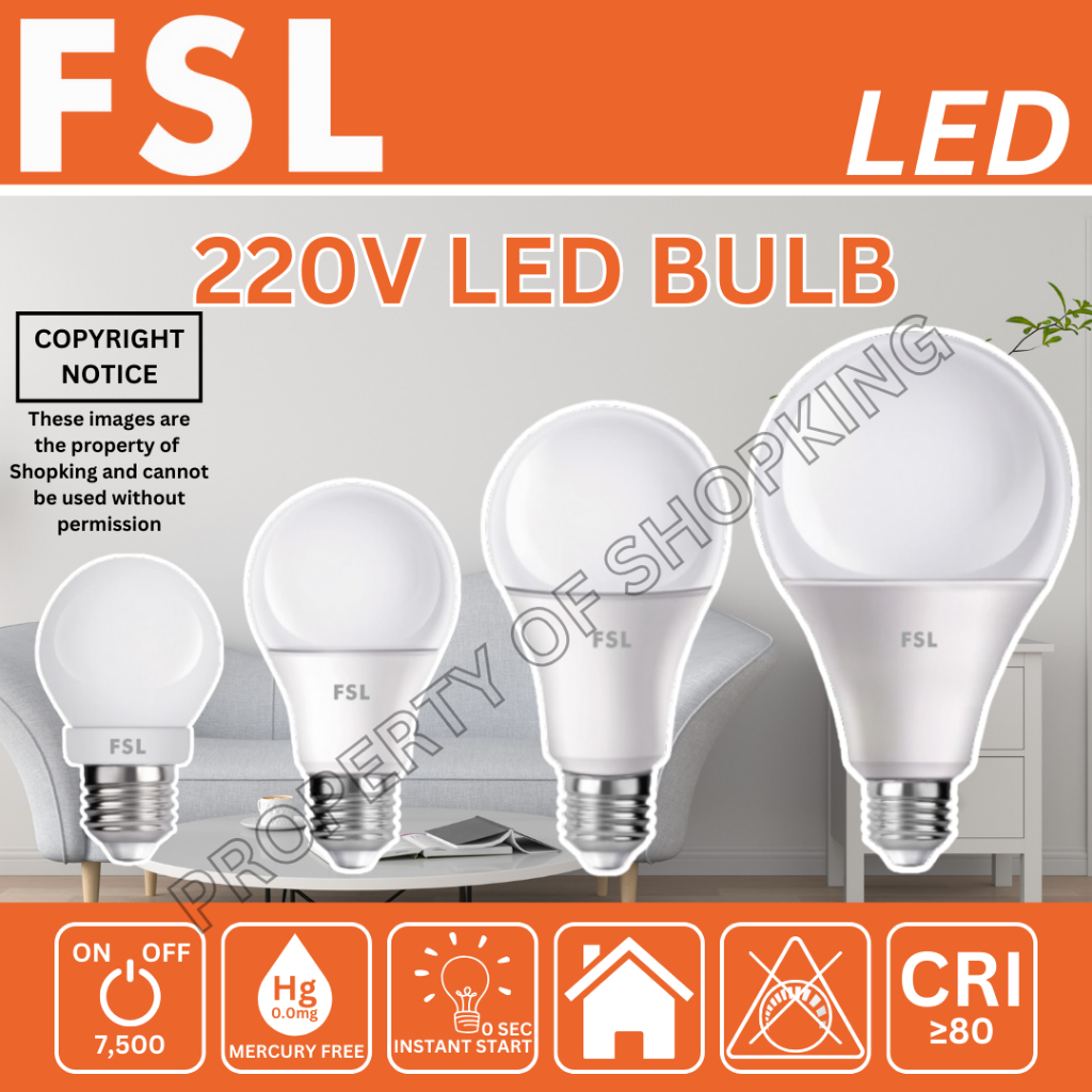 FSL LED BULB 12W 14W DAYLIGHT COOLWHITE WARMWHITE 220V Shopee