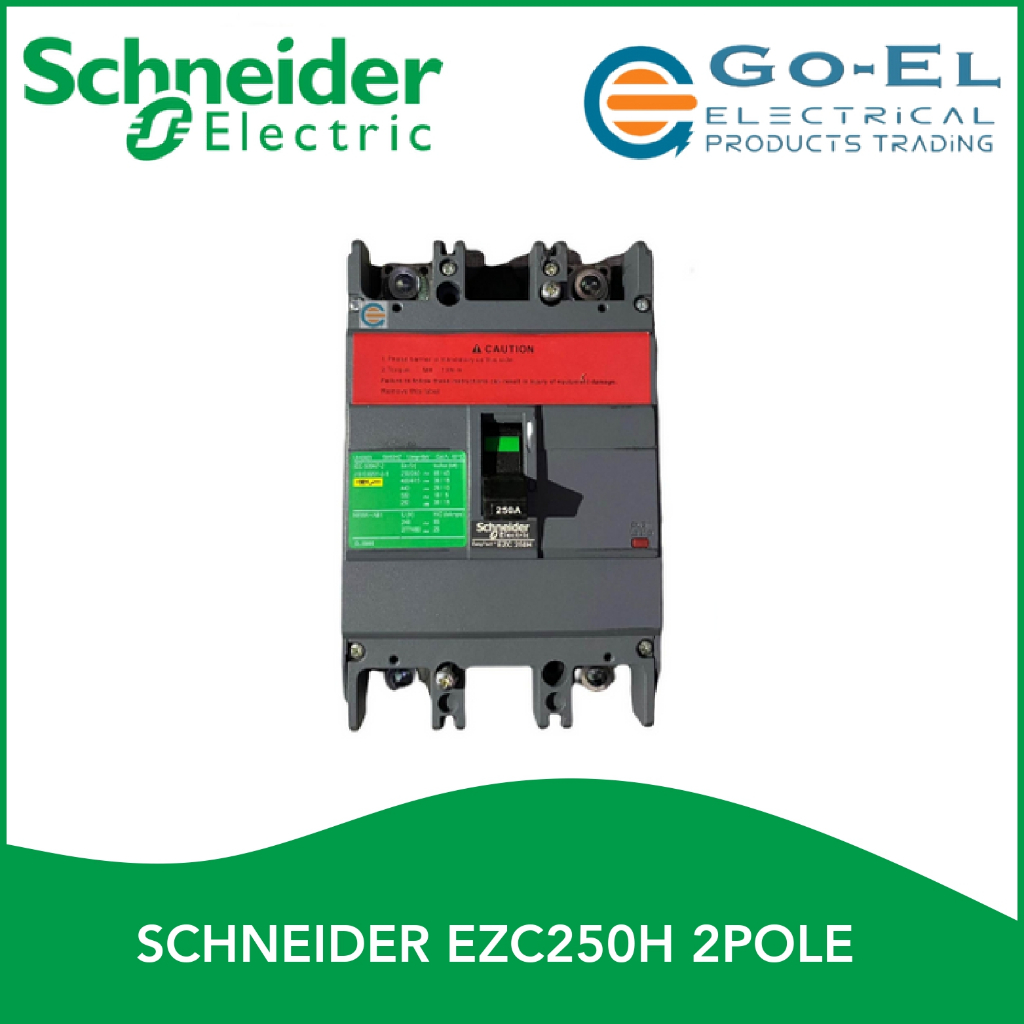 SCHNEIDER EZC250H 2 Pole Circuit Breaker 125A 250A Shopee Philippines