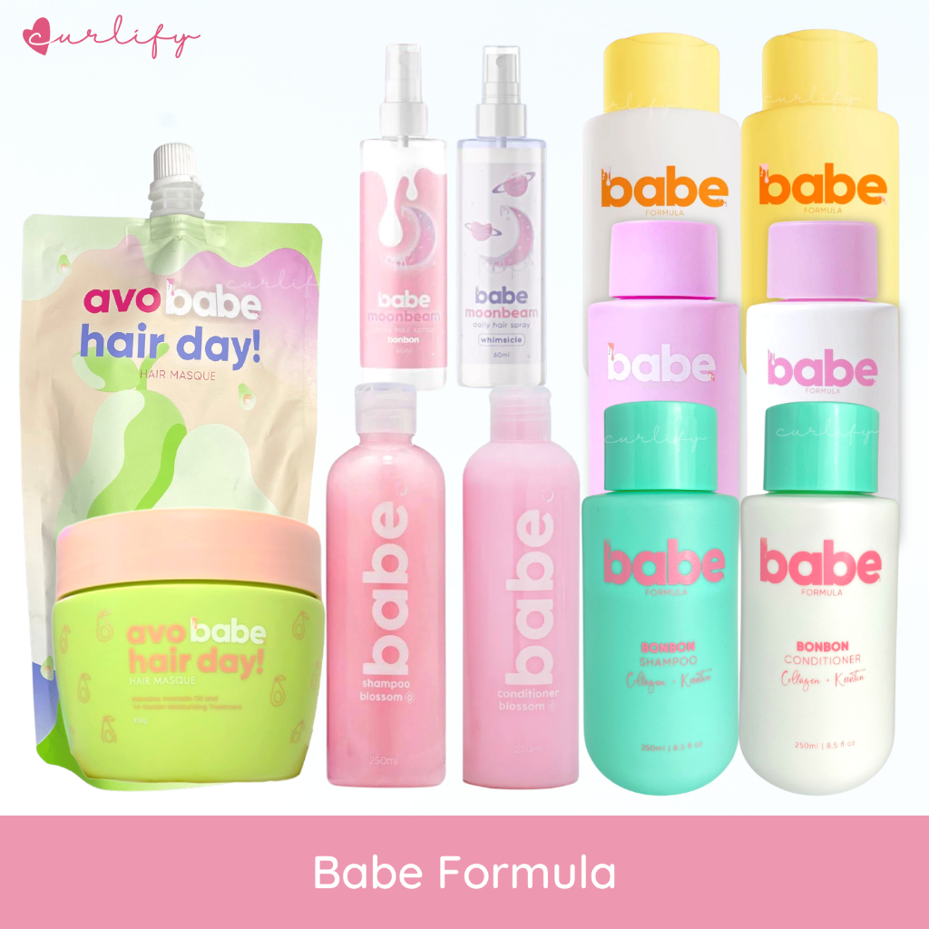 Babe Formula Bonbon Shampoo Conditioner Moonbeam And Avo Babe Hair