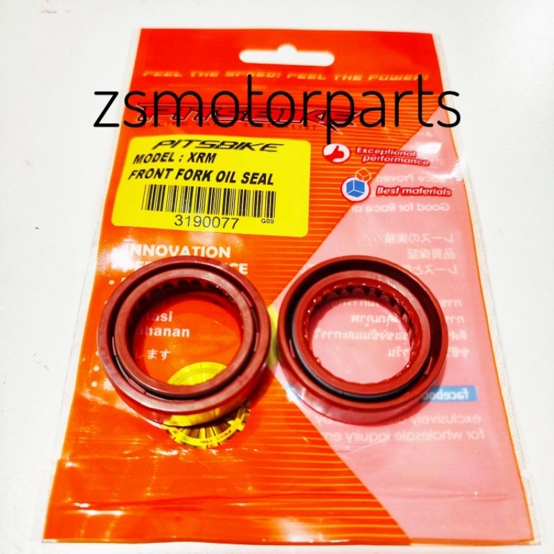 Pitsbike Front Fork Oil Seal Xrm Set X X Orange Shopee